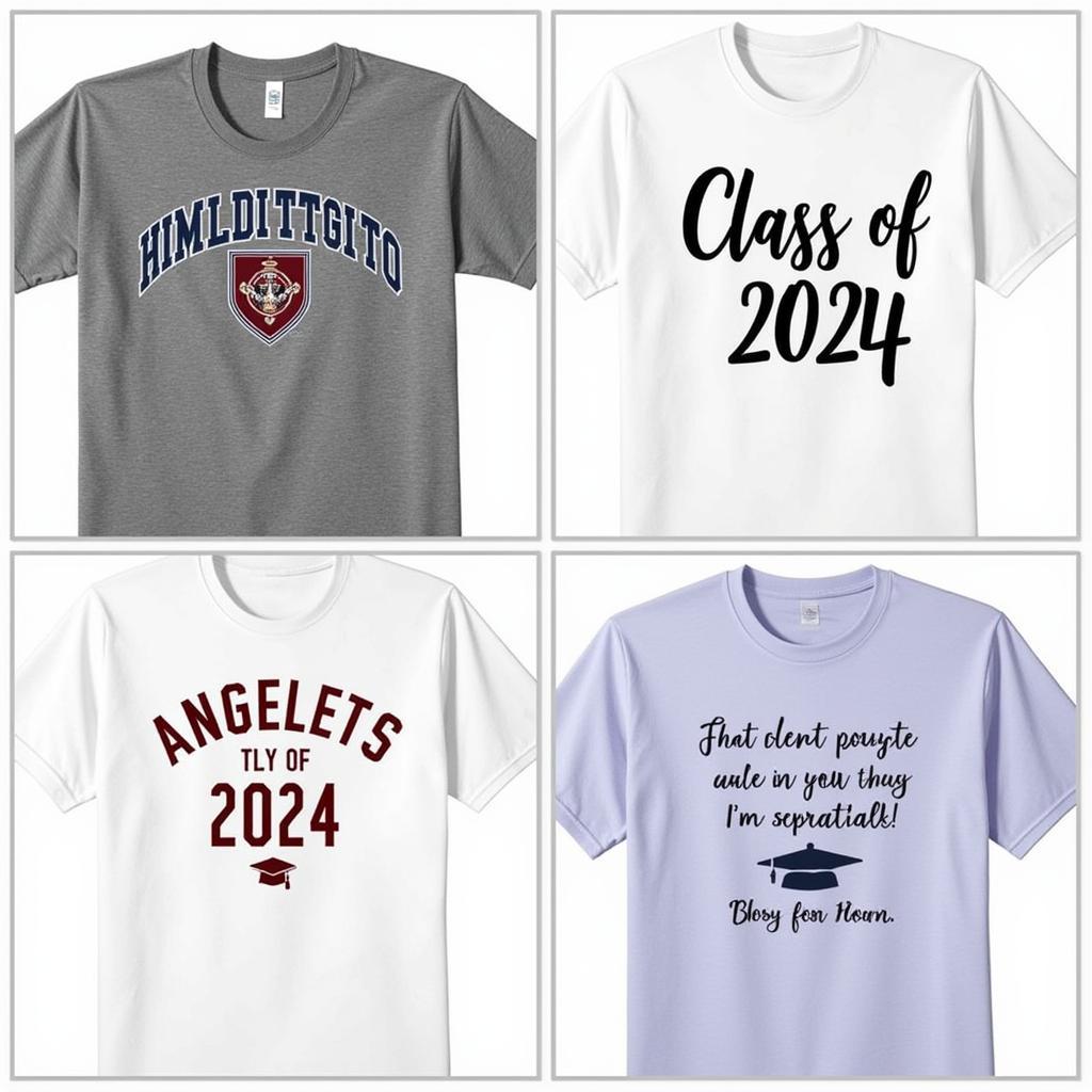 Classic Graduate Shirt Designs Featuring School Logos and Graduation Years