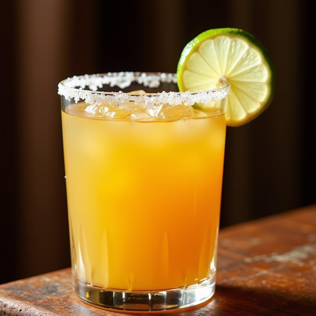 Classic margarita in a glass