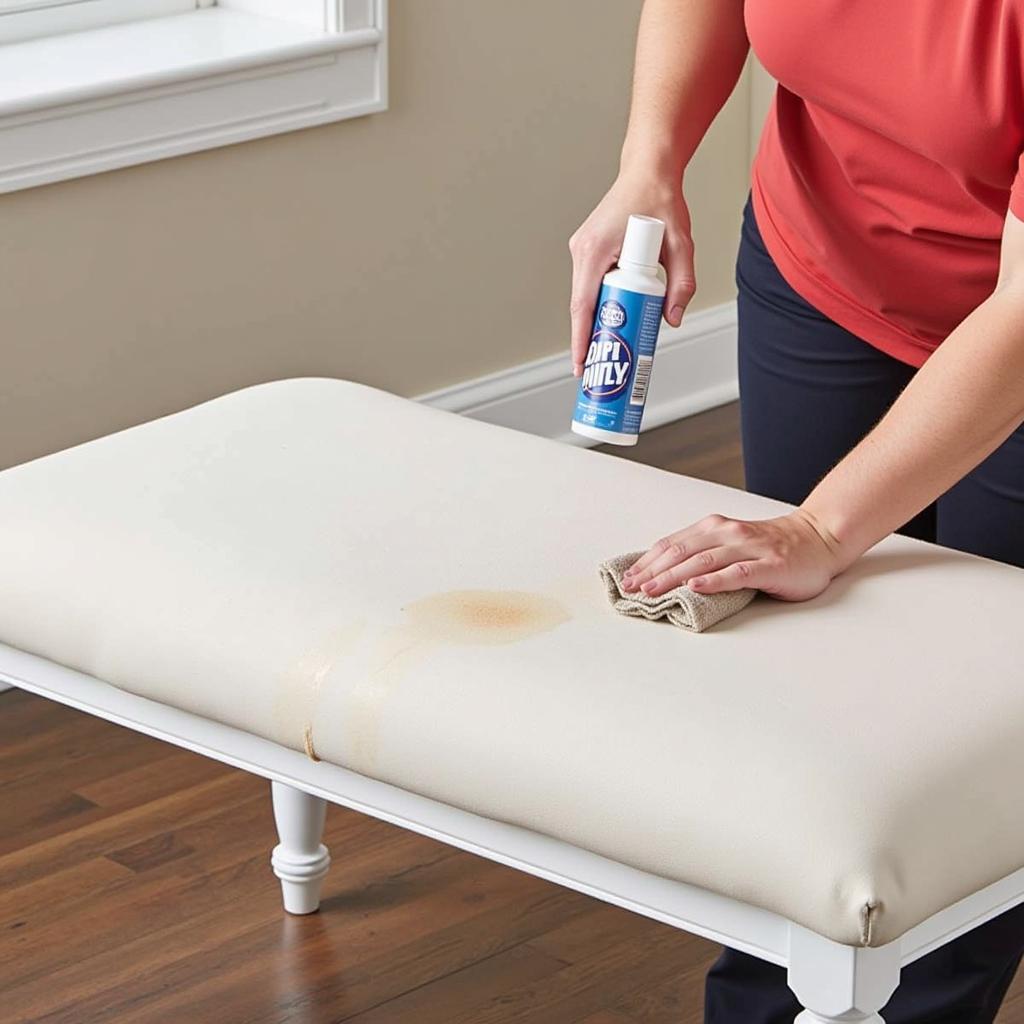 Cleaning a 54 Inch Bench Cushion