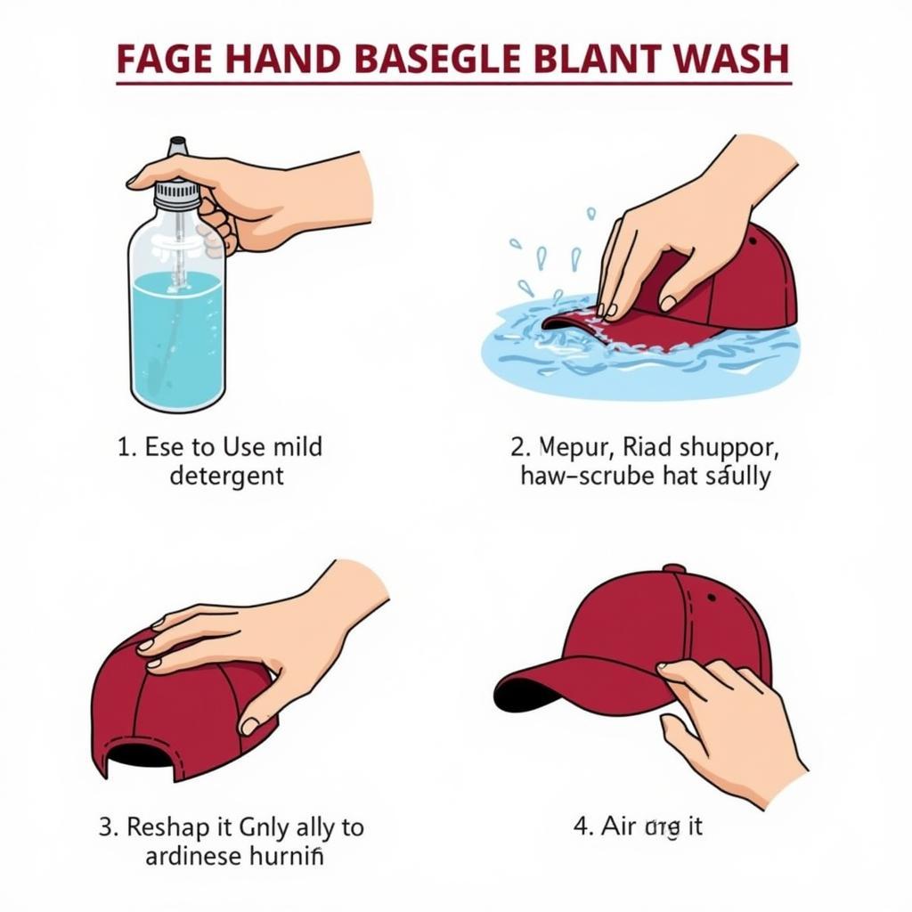 Properly cleaning an Aggie baseball hat