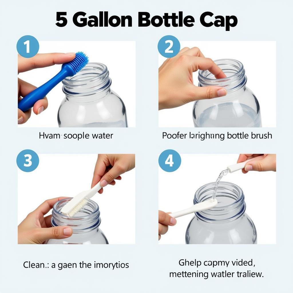  Cleaning and maintaining 5-gallon water bottle caps to ensure hygiene and longevity. 