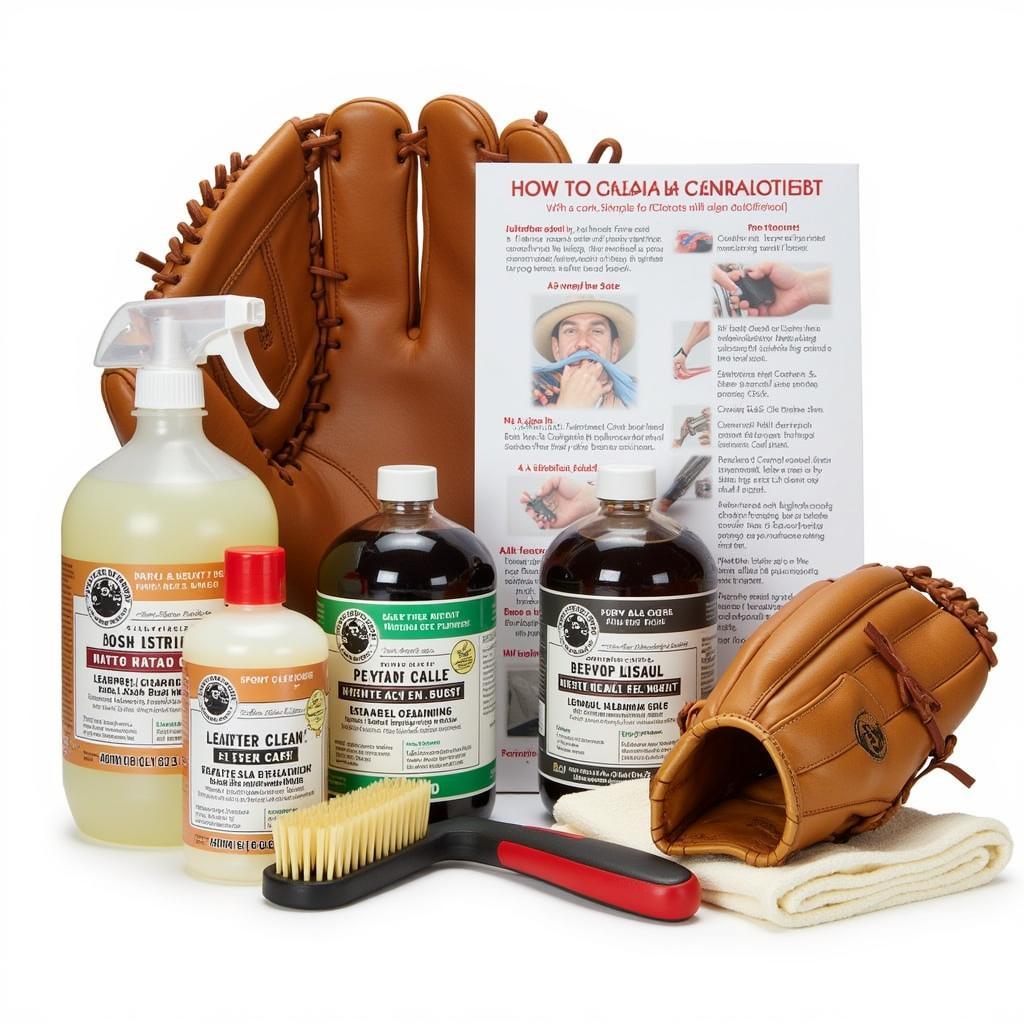 catcher's mitt cleaning kit with instructions