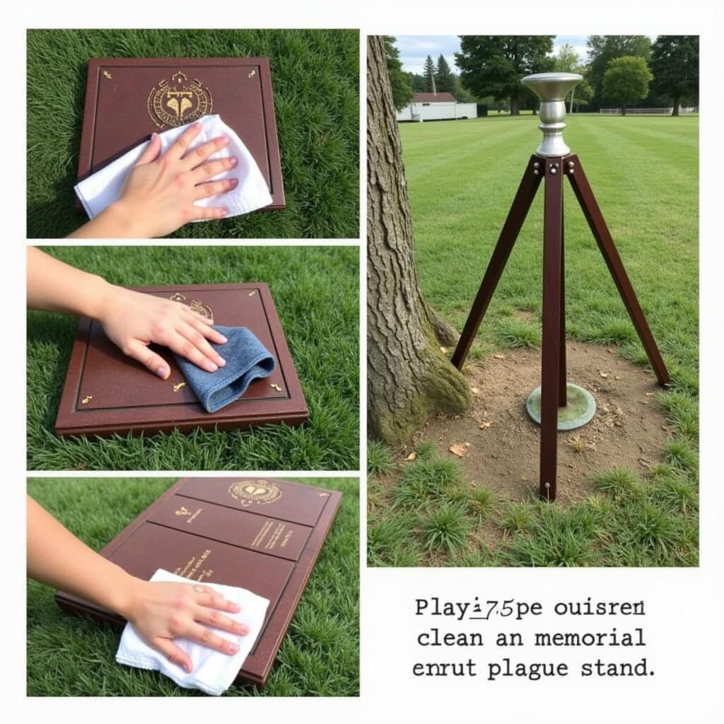 Maintaining an Outdoor Memorial Plaque Stand