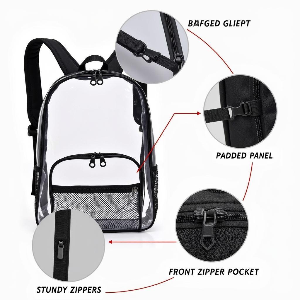 Clear Backpack Features