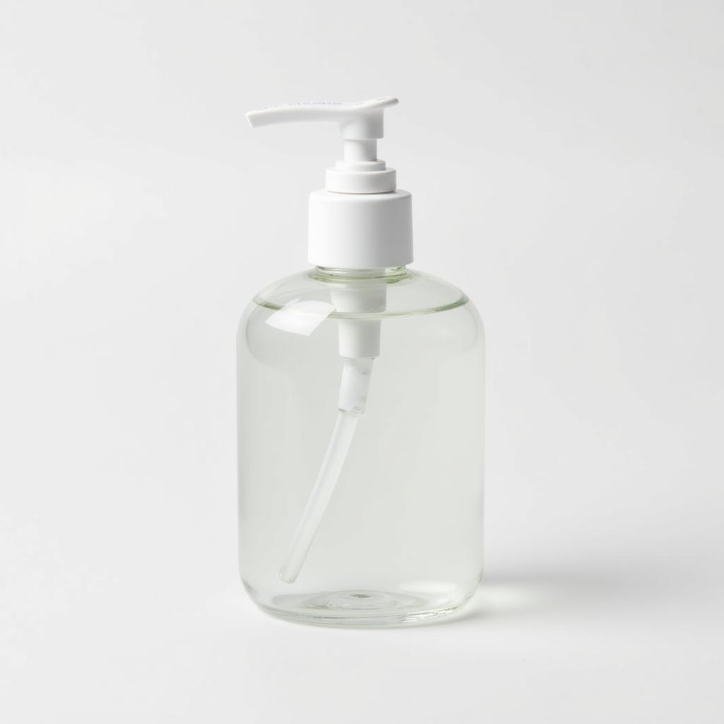 Clear Lotion Bottle with Pump