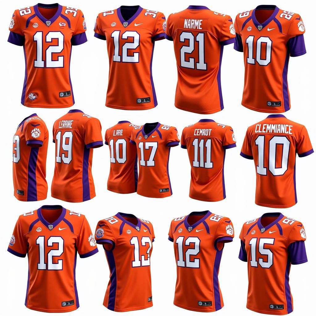 Clemson jersey custom design ideas