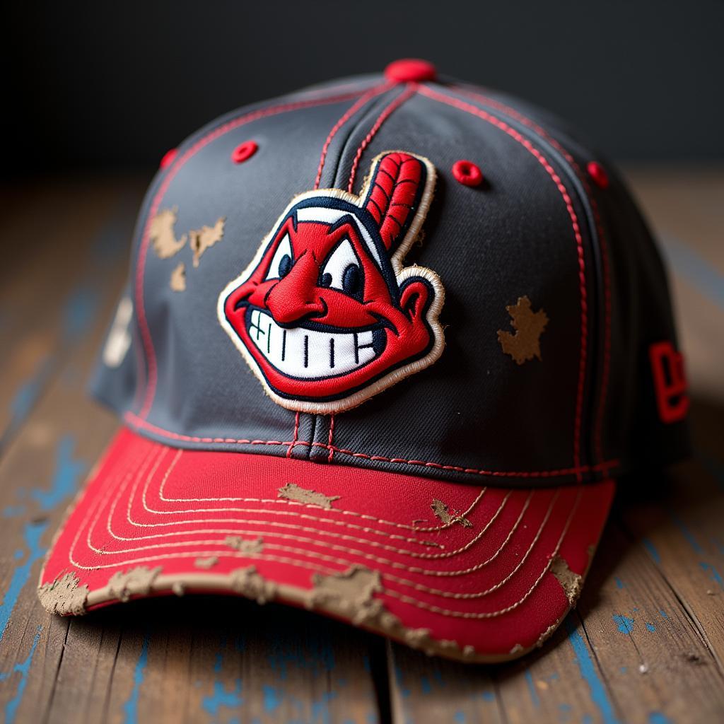 Vintage Cleveland Indians Hat with Chief Wahoo Logo