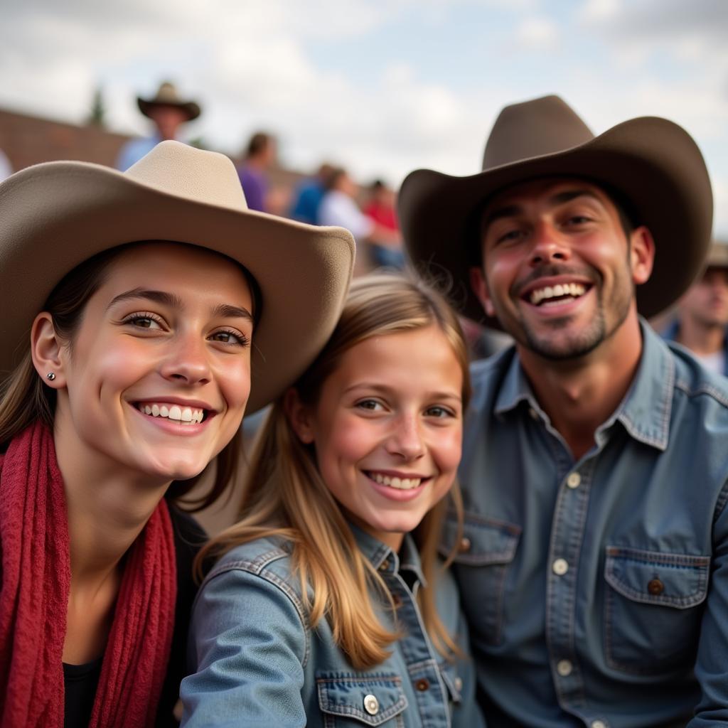 Families enjoy the Cleveland Texas Rodeo