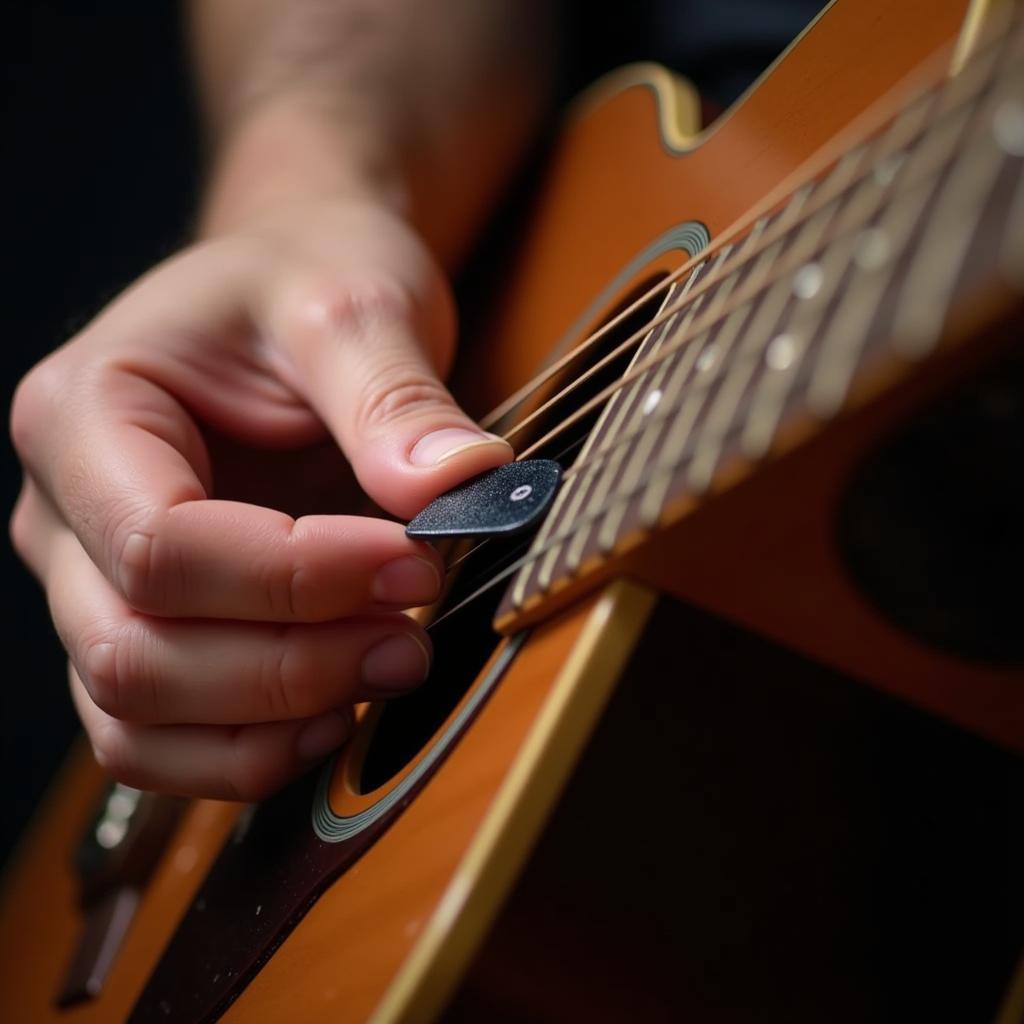 Close-Up: Hand Position with Speed Thumb Pick