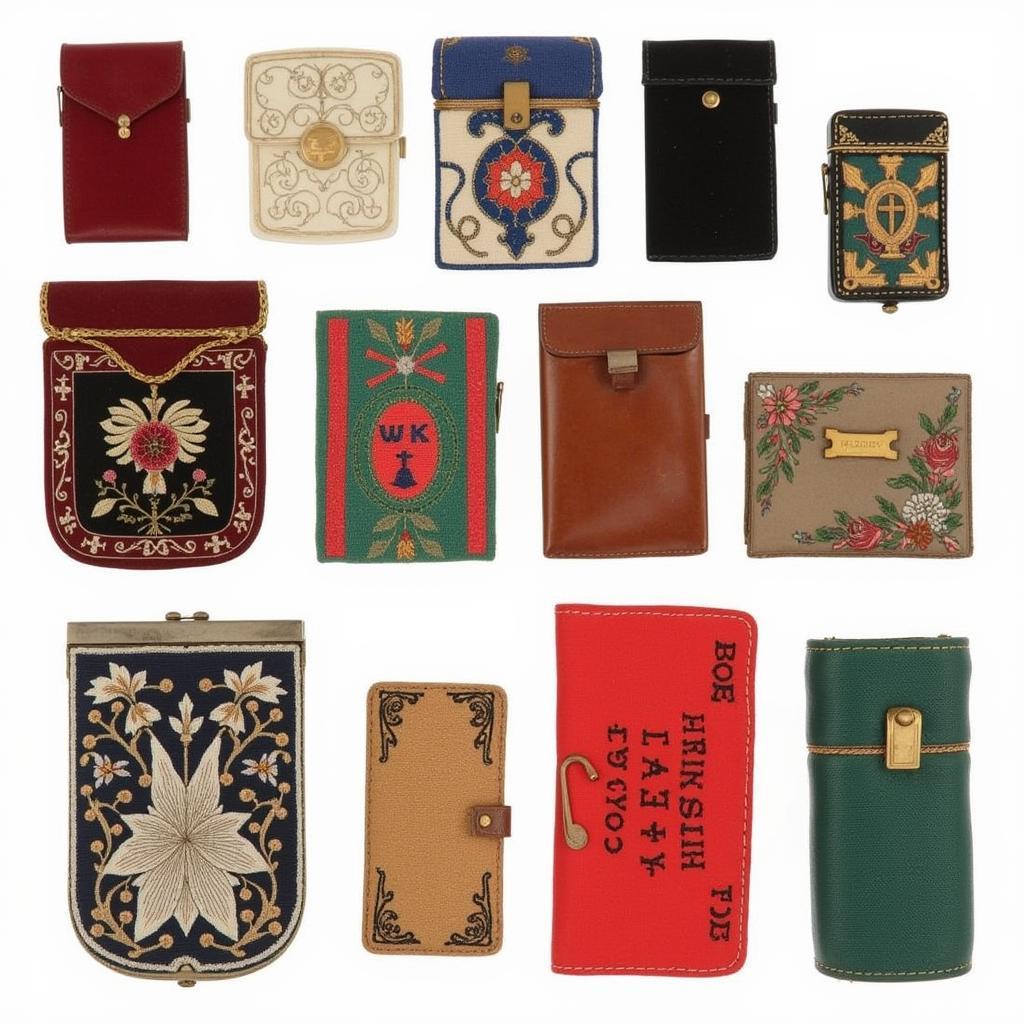 Variety of Cloth Cigarette Cases