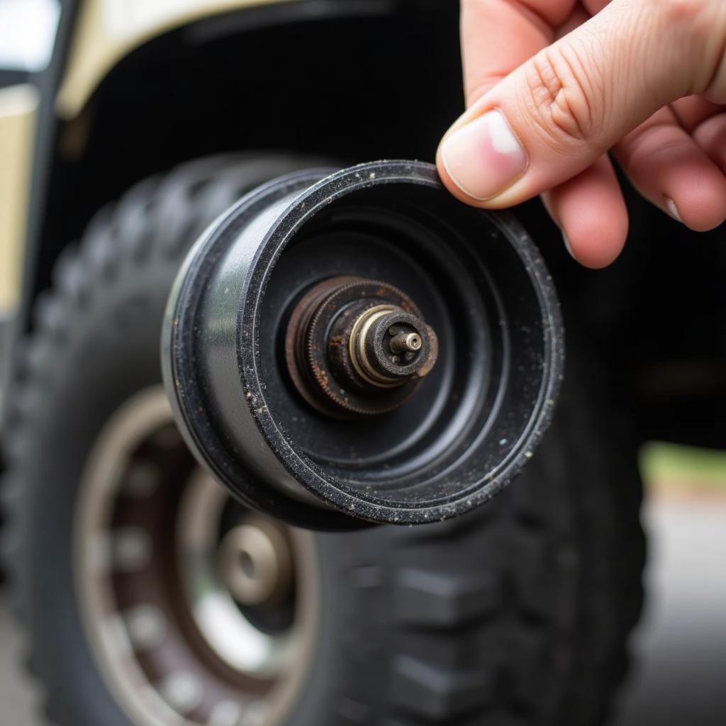 Inspecting a Club Car Golf Cart Drive Belt