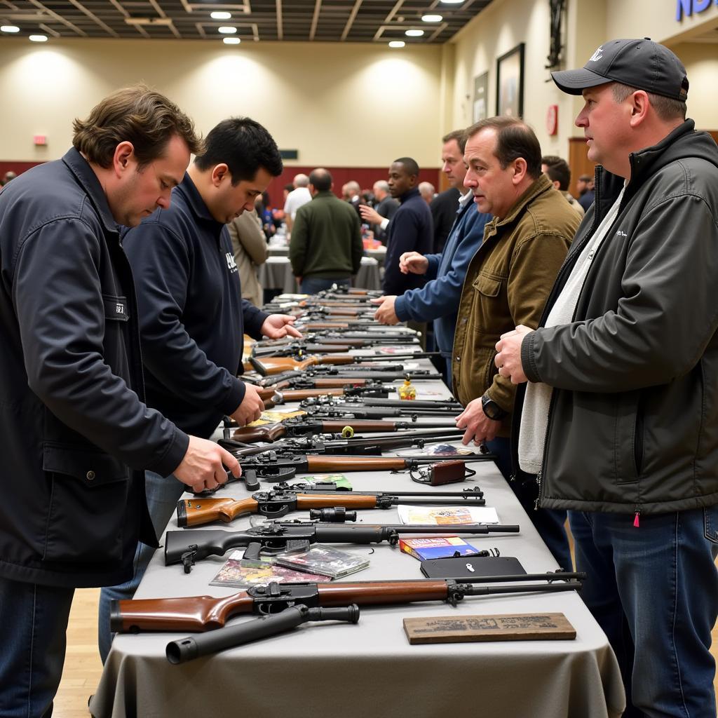 Attendees at the Cobb County Gun Show