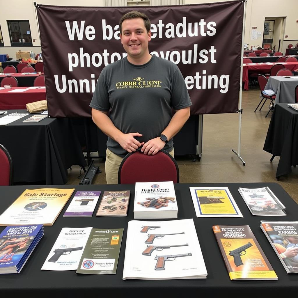 Gun Safety Information Booth at Cobb County Gun Show