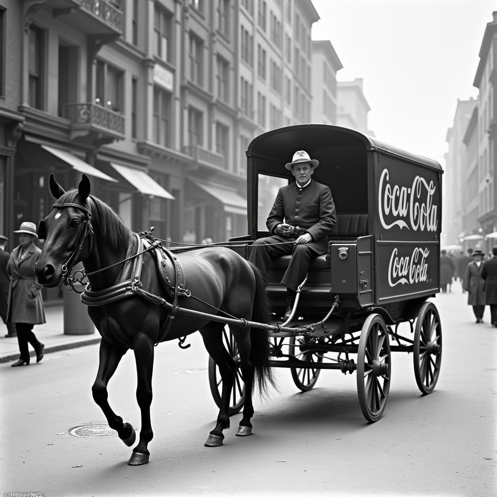 Coca-Cola Horse and Wagon in the 1890s