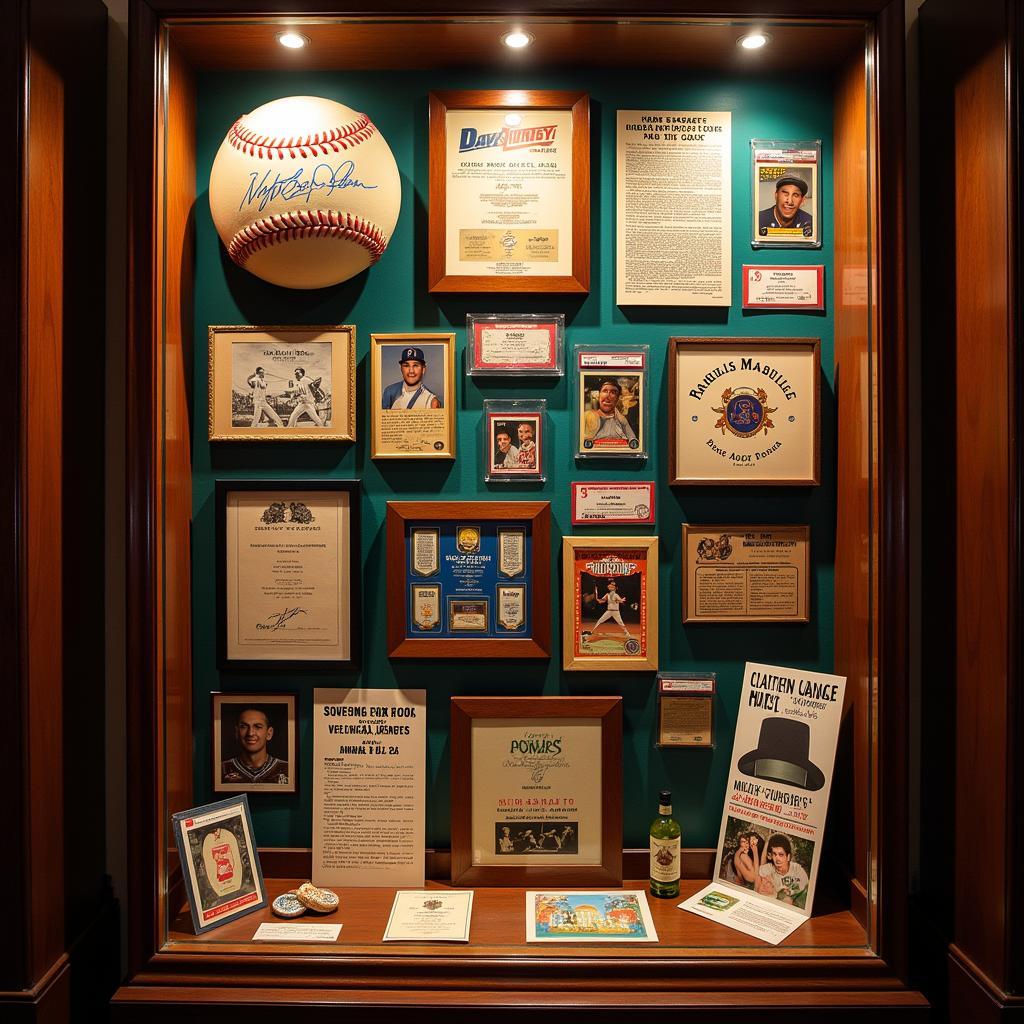 Collectible Memorabilia on Display