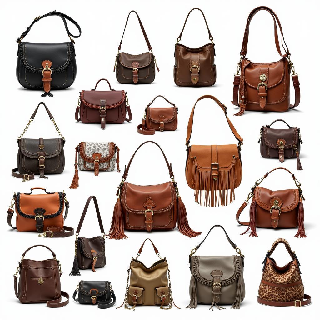 Variety of American West Bags Showcasing Different Styles and Colors