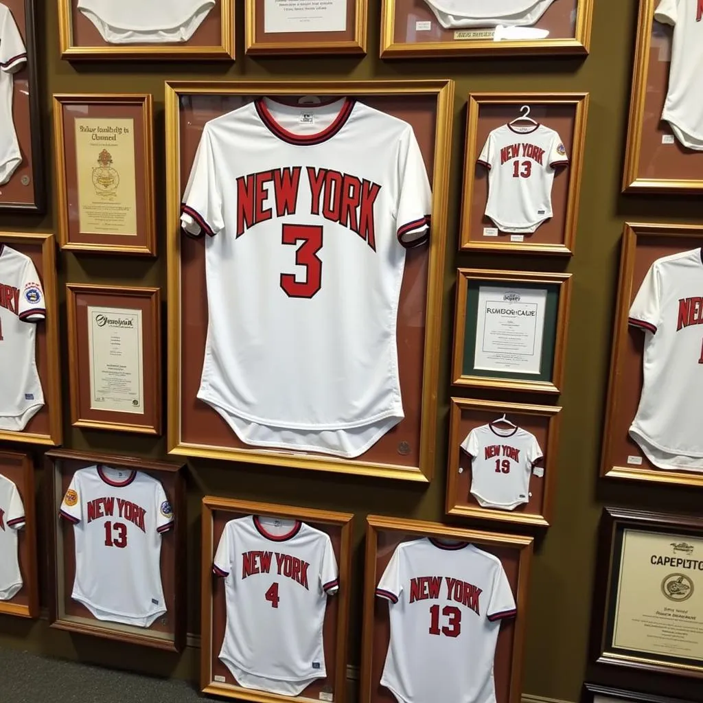 Vintage baseball jersey collection