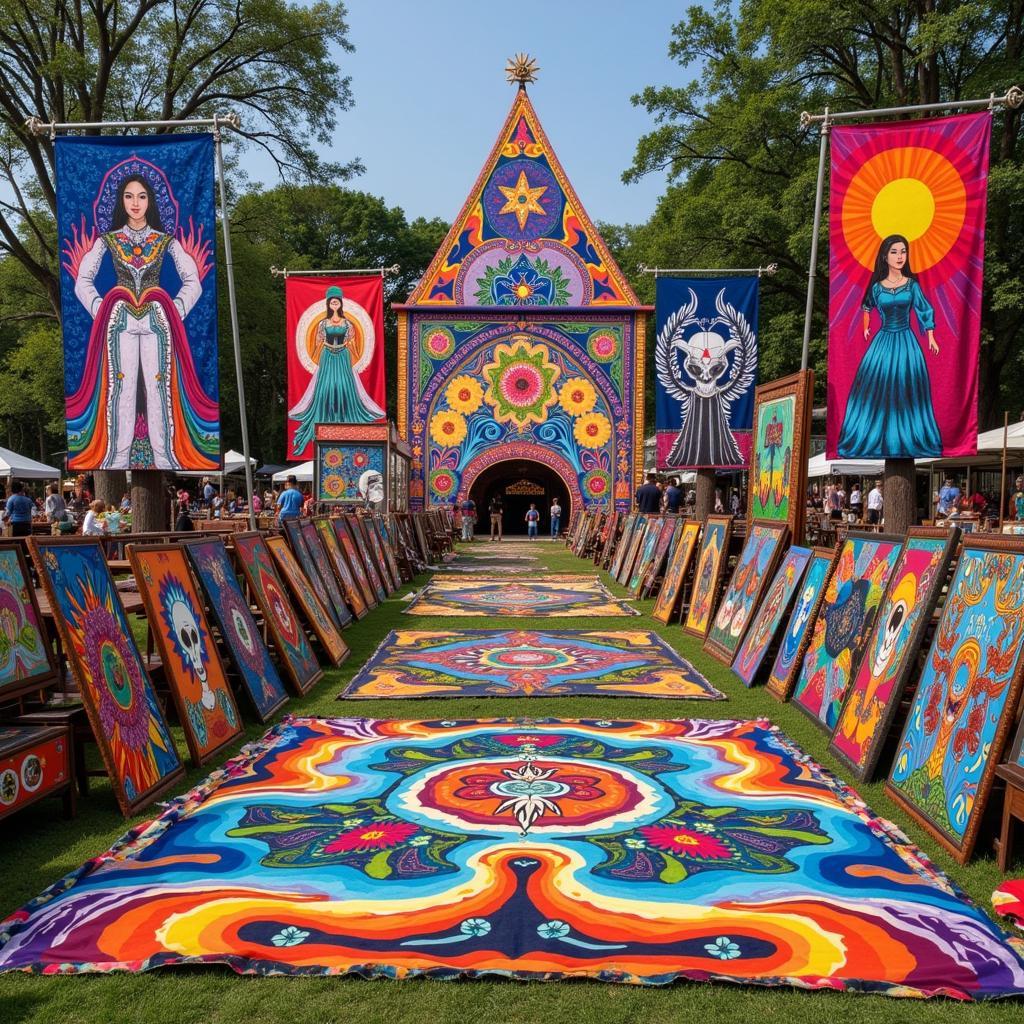 Art installations inspired by Jerry Garcia and the Grateful Dead