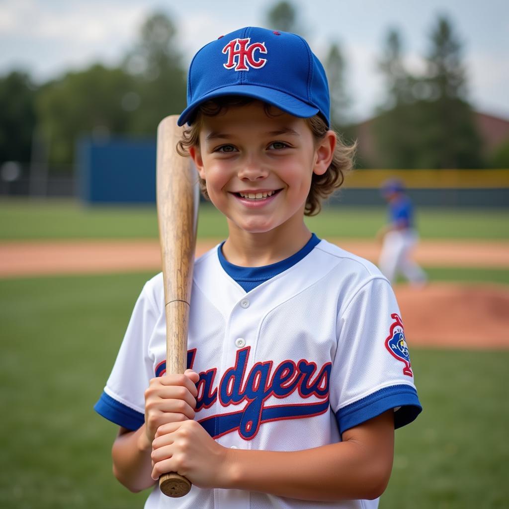 Colt Seager in his high school baseball uniform