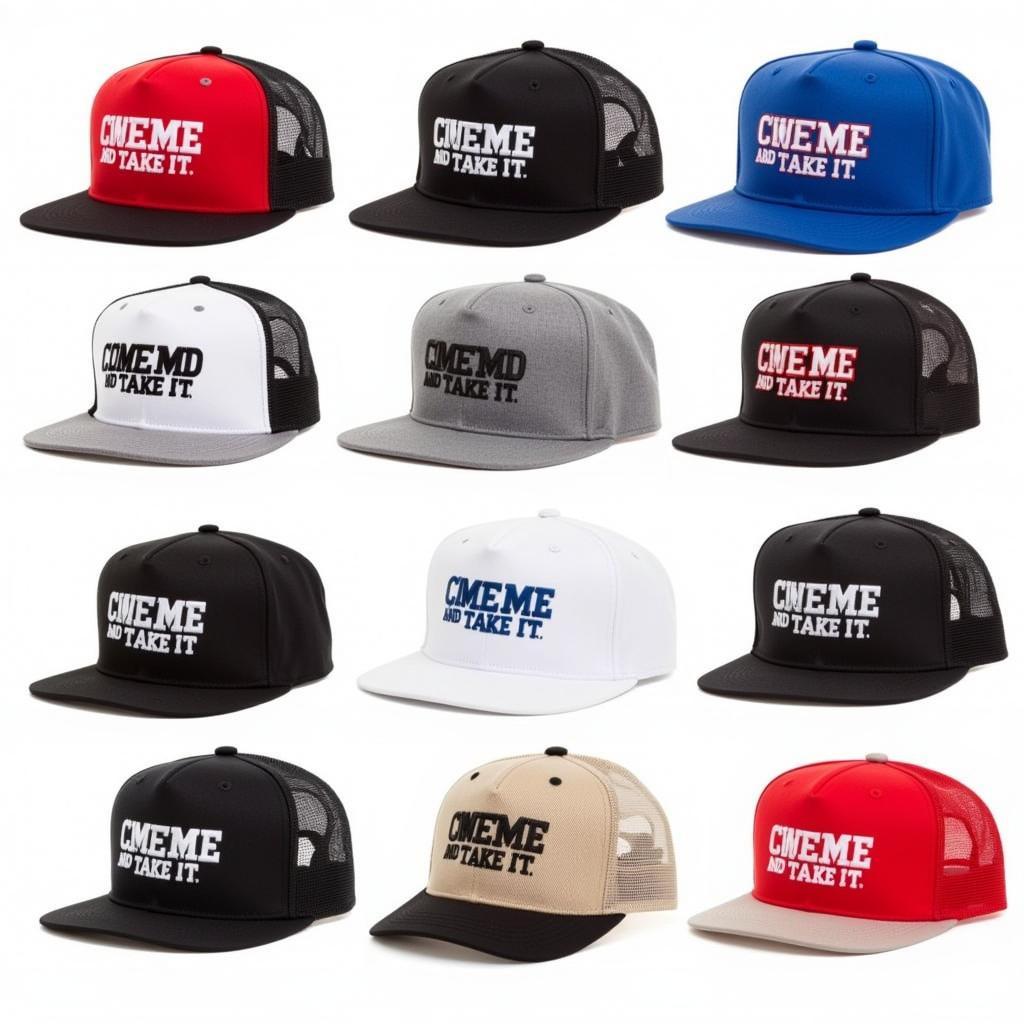 Different Styles of Come and Take It Caps