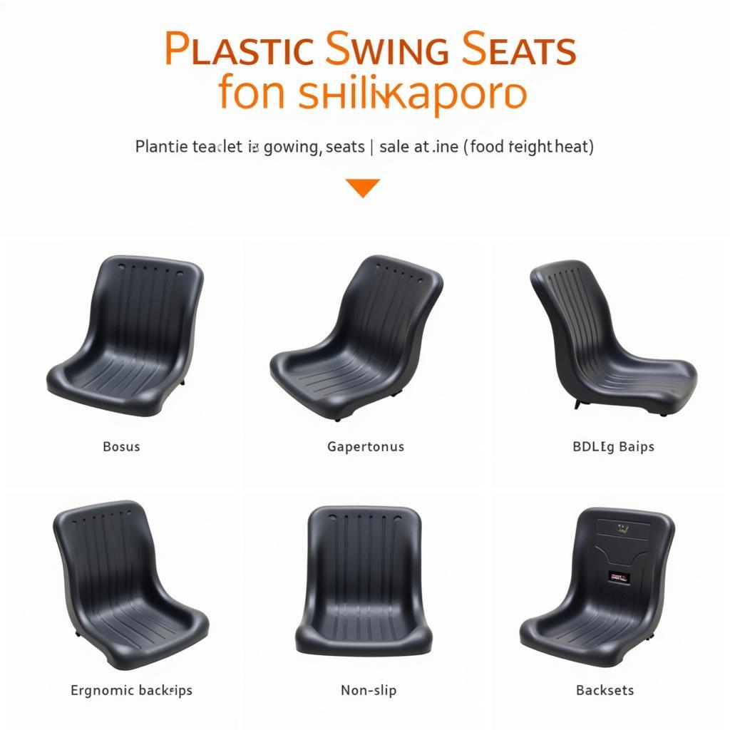 Various designs of comfortable plastic swing seats