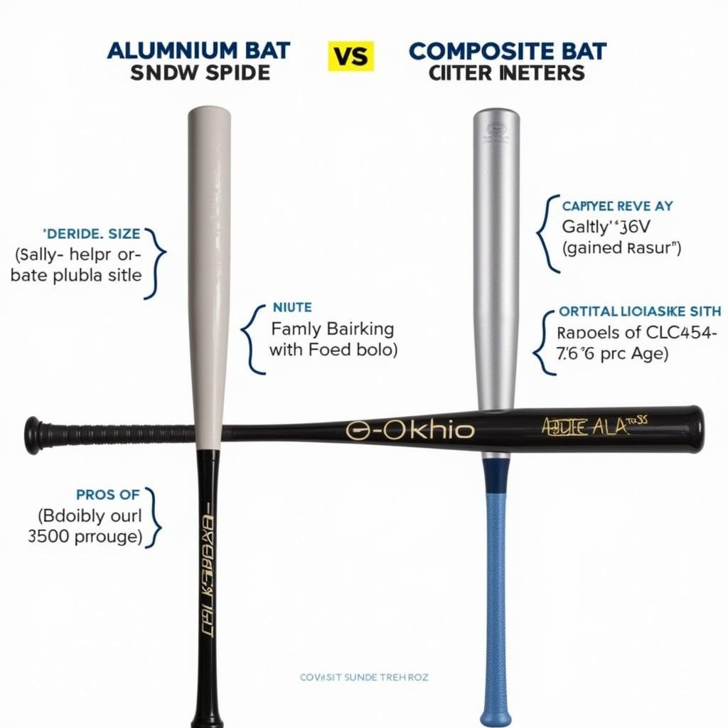 Side by side comparison of aluminum and composite 11 oz tee ball bats highlighting the differences in material and construction.