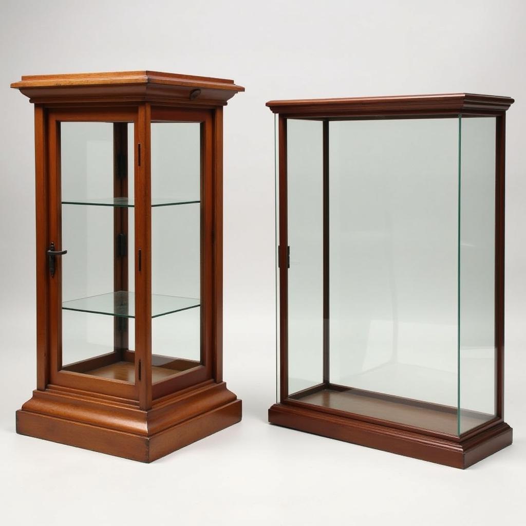 A Side-by-Side Comparison of Wood and Acrylic Display Cases