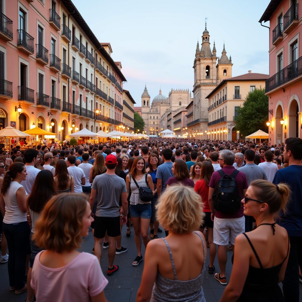 Concert-Goers Enjoying the Avila Atmosphere