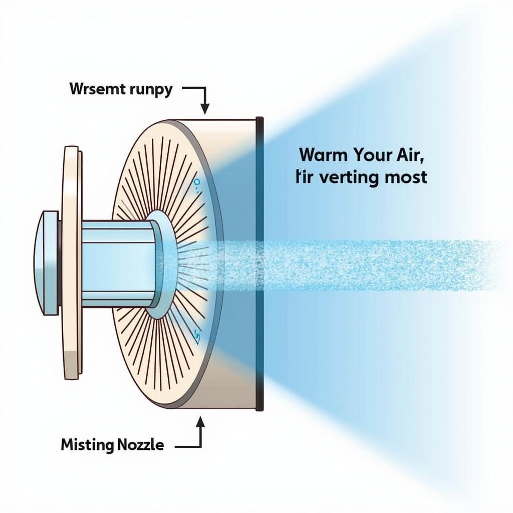 Cool Draft Misting Fan Mechanism