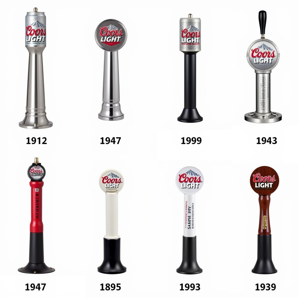 Different Coors Light Tap Handle Designs