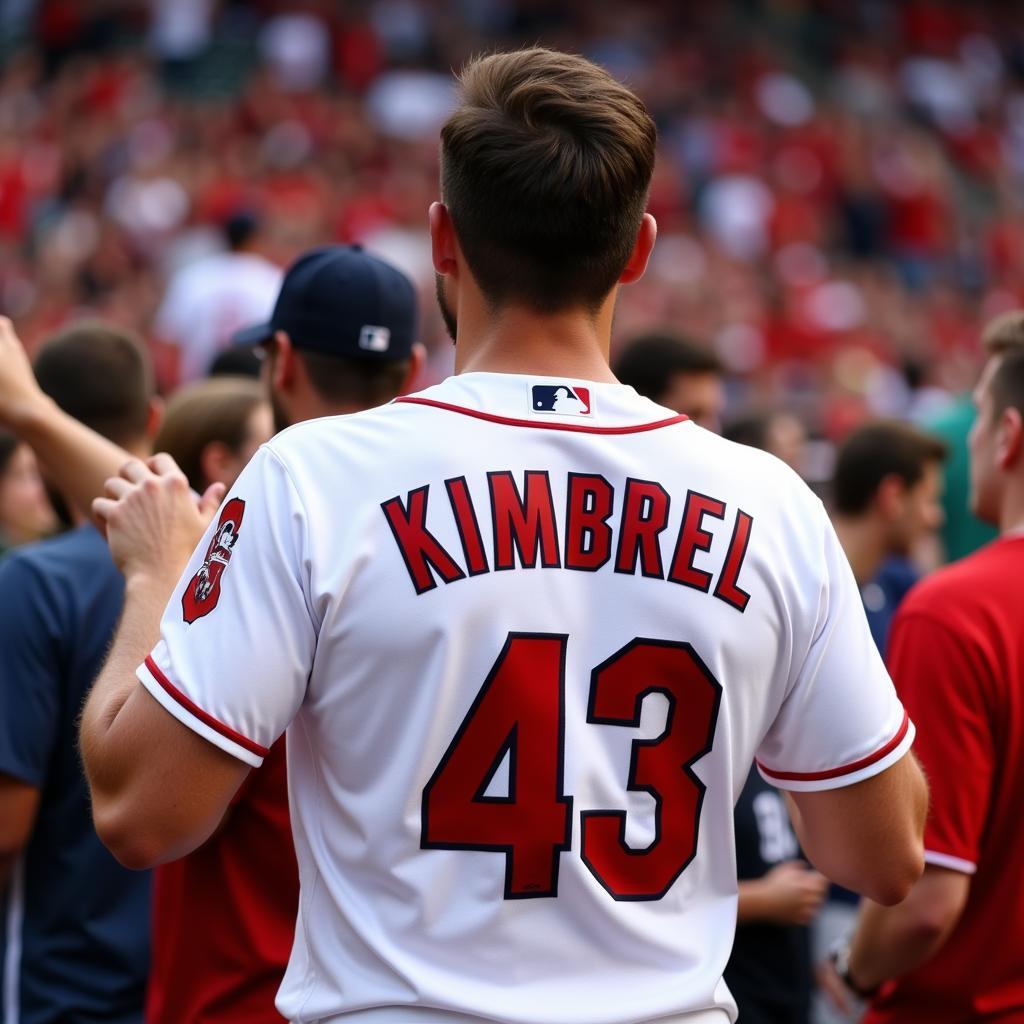 Fan wearing Craig Kimbrel shirt