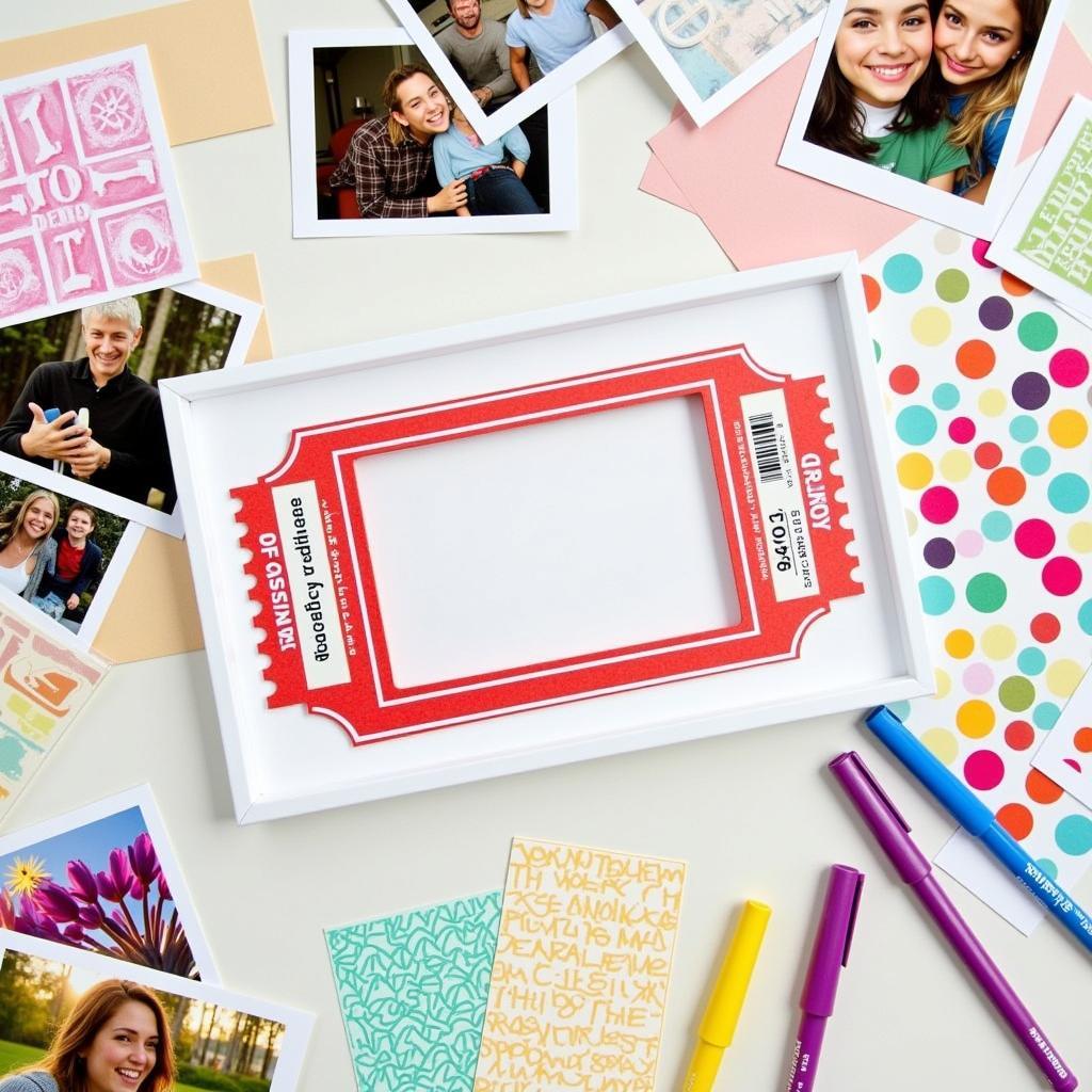 Creative DIY Ticket Frame Ideas and Scrapbooking