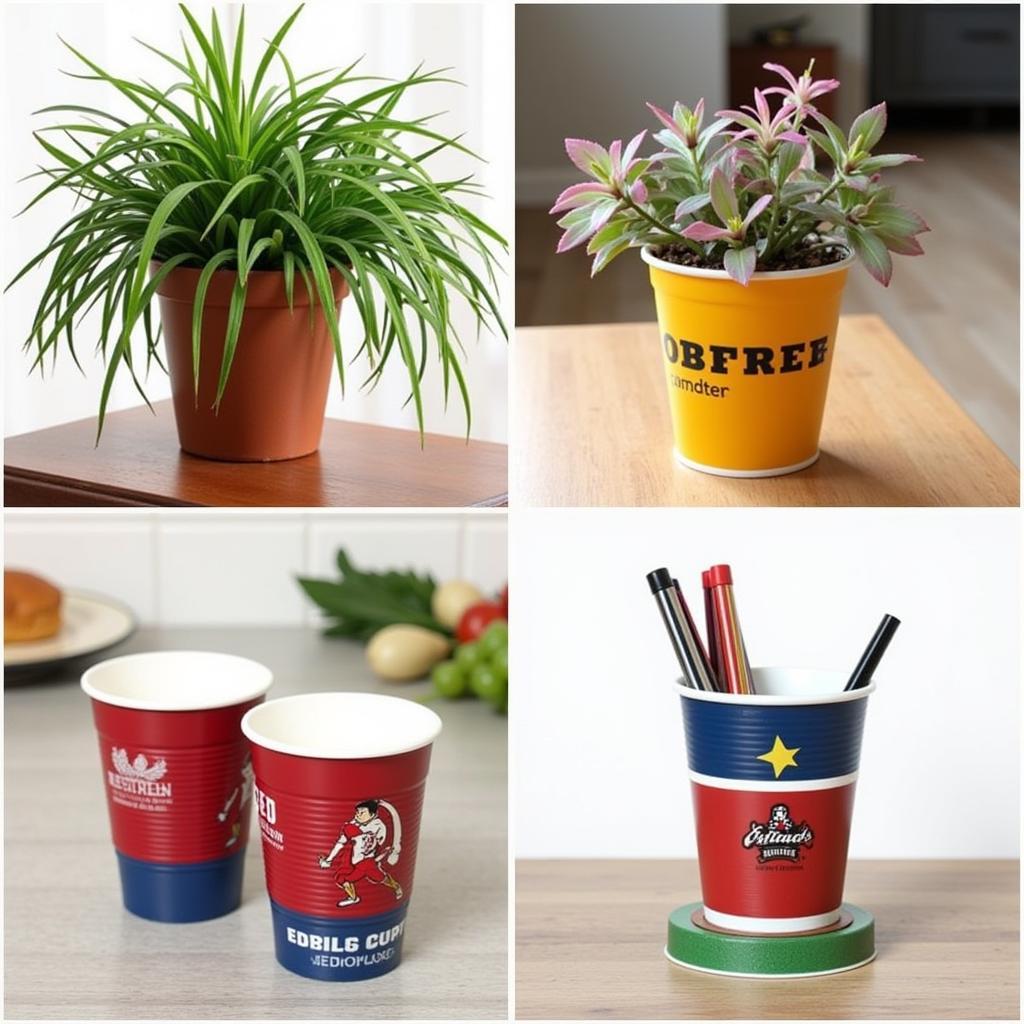 Beyond drinks: repurposing stadium cups.