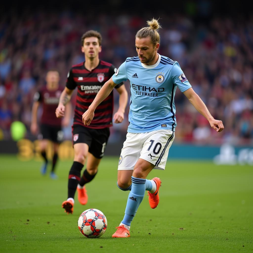 Frenkie de Jong executing a creative pass