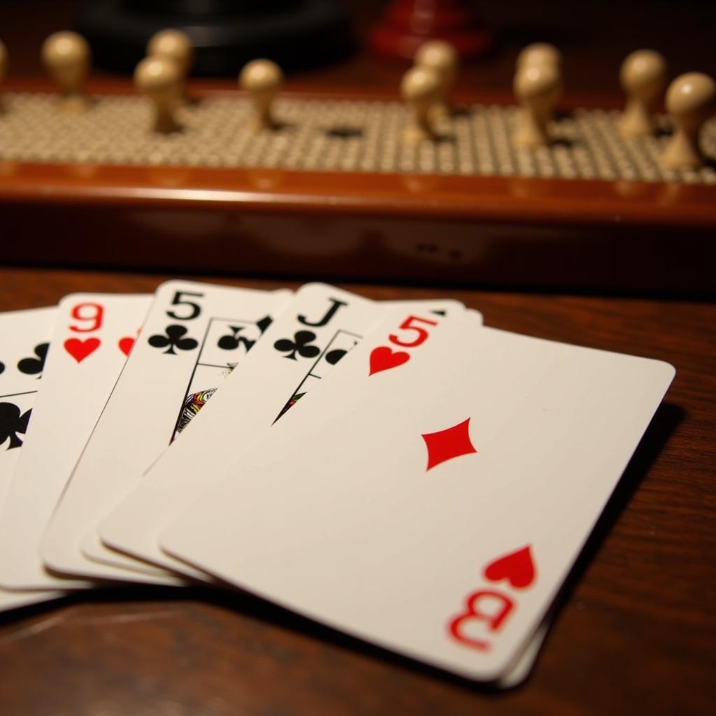 Example of a strong cribbage hand