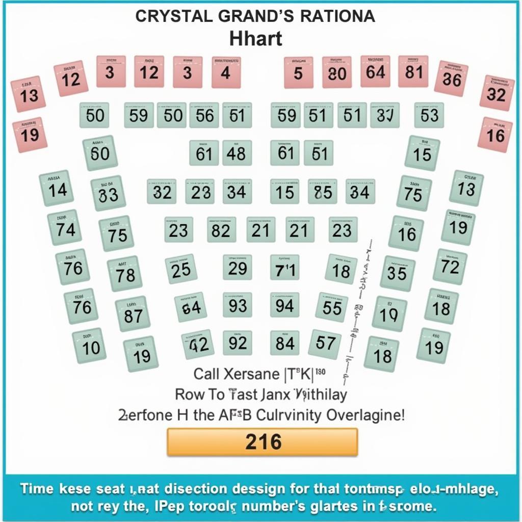 Crystal Grand Seat Numbering System