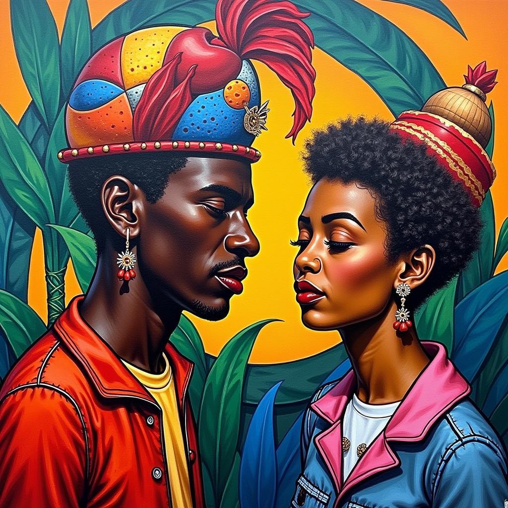 Cuban art with African influences