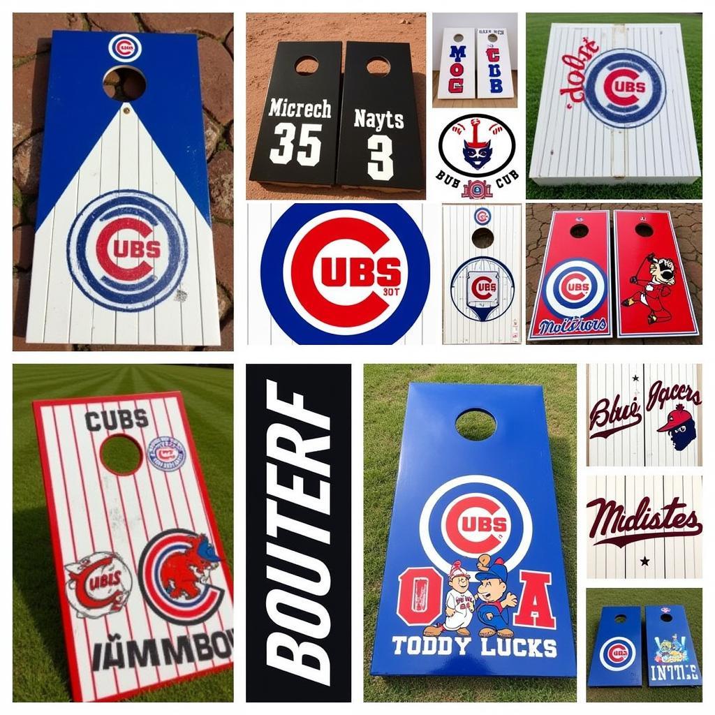 Cubs Cornhole Sets in Different Designs