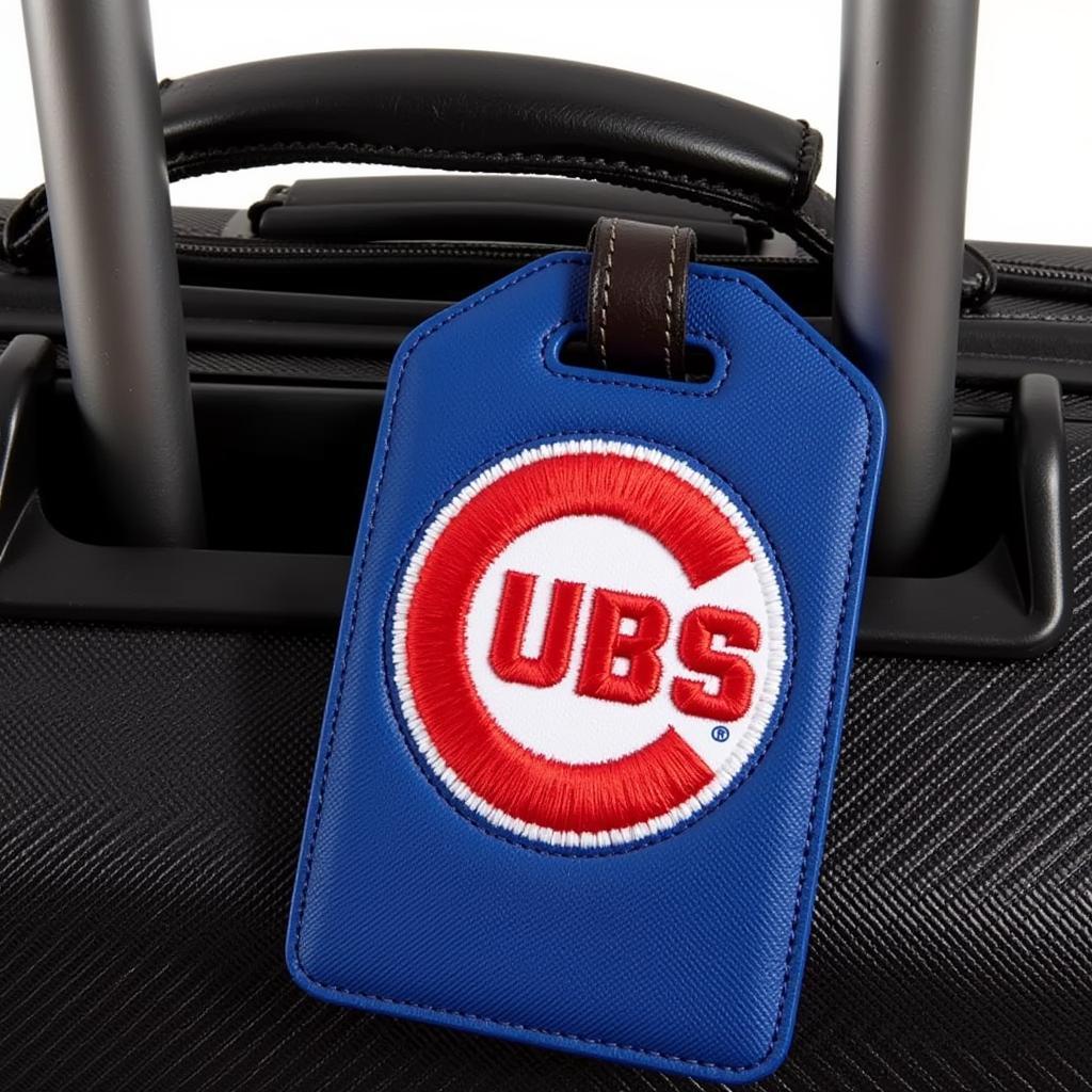 Chicago Cubs Luggage Tag with Embroidered Logo