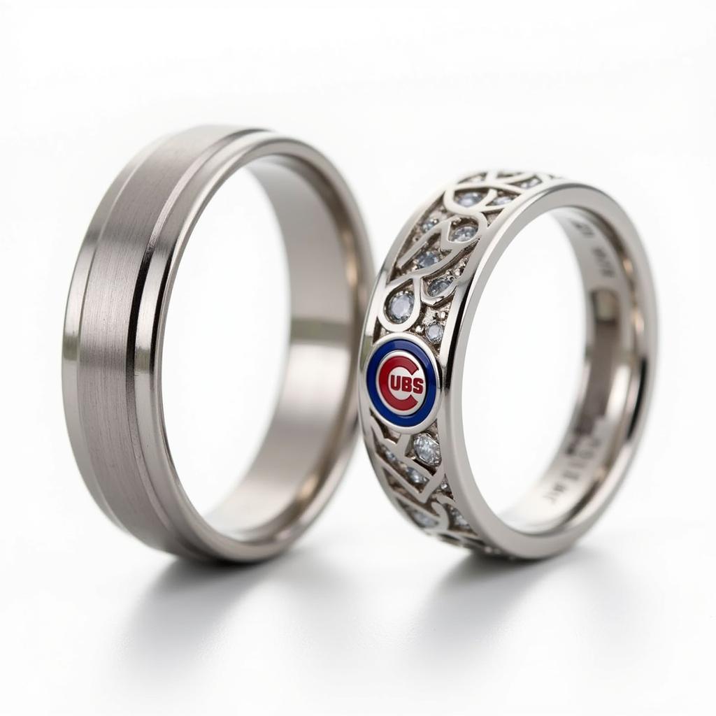 Cubs Wedding Rings for Couples