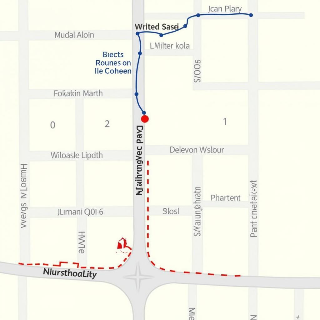 Cunningham Park driving test route map