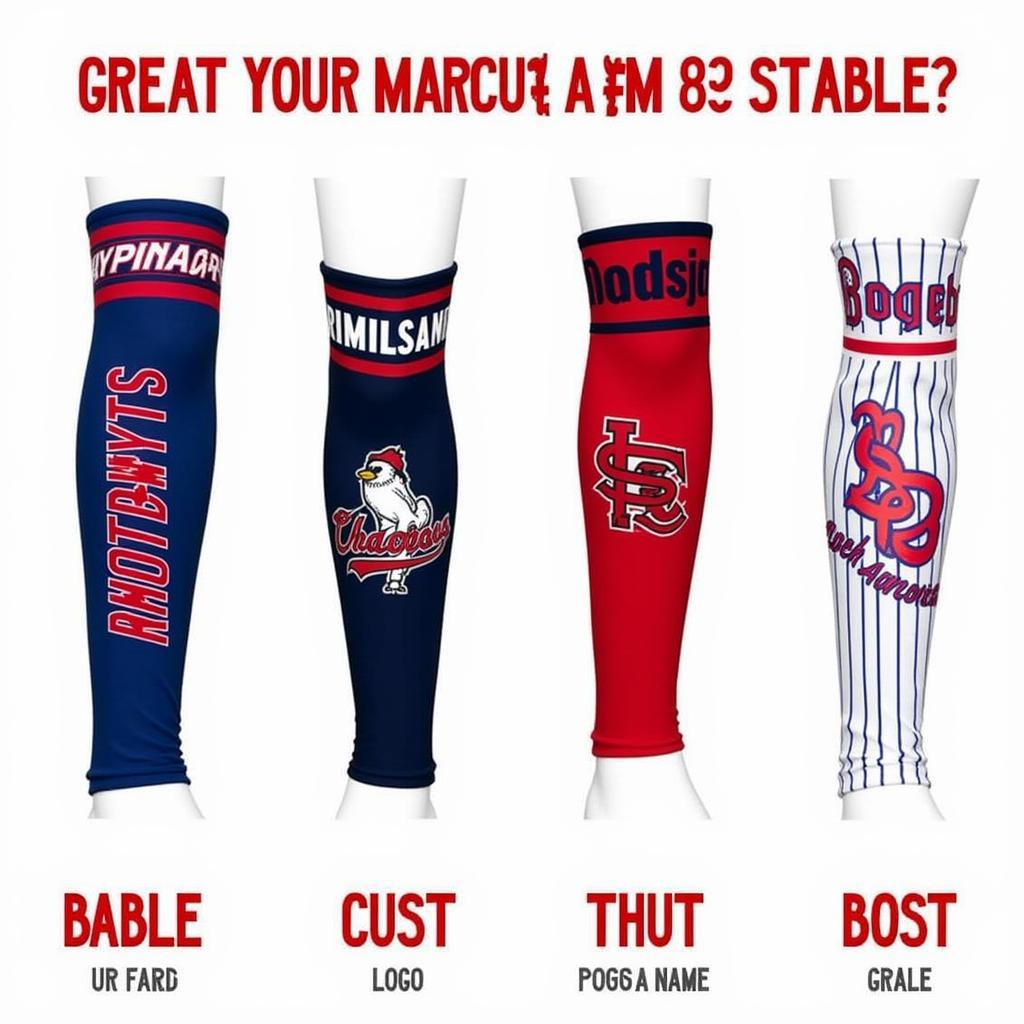 Custom Baseball Arm Sleeve Designs