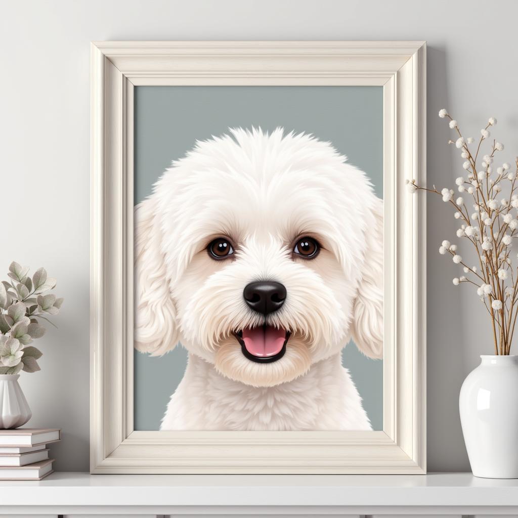 Custom Bichon Frise Portrait