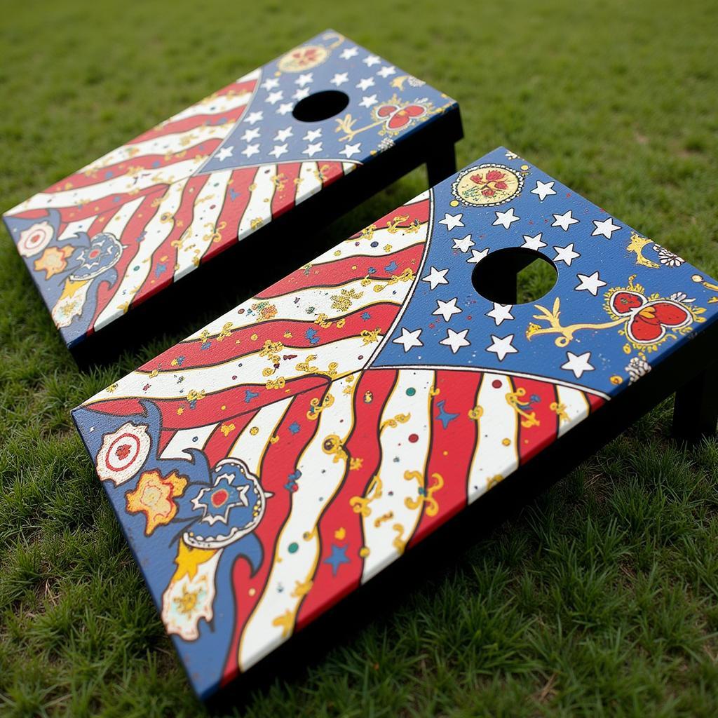 Custom Corn Hole Board Wraps