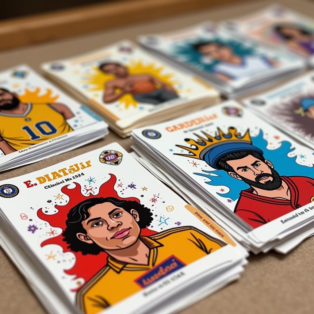 Customized Football Loteria Cards 