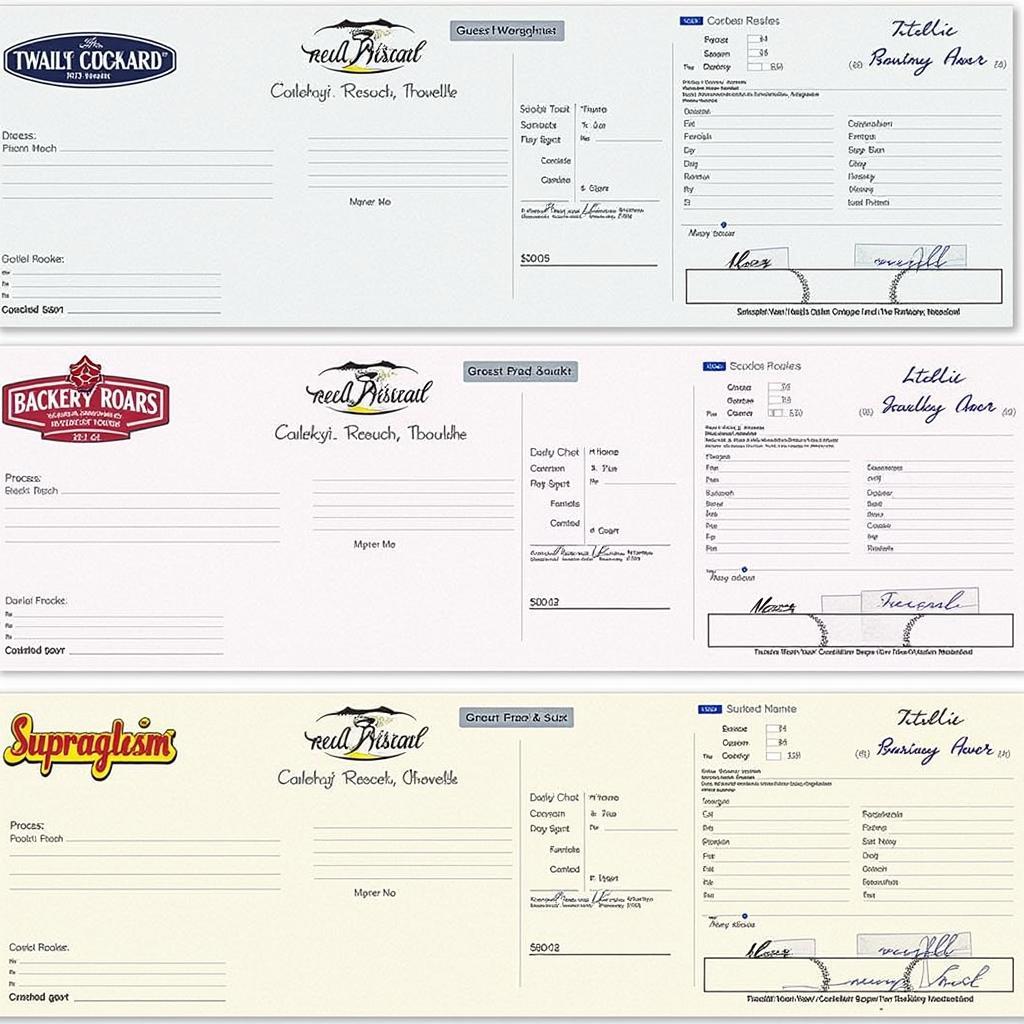 Custom guest check pads for restaurant branding