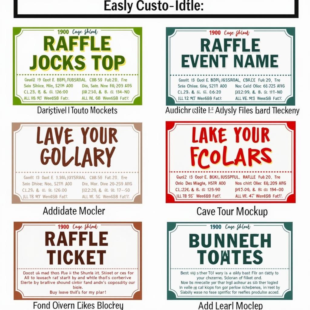 Customizable Raffle Tickets