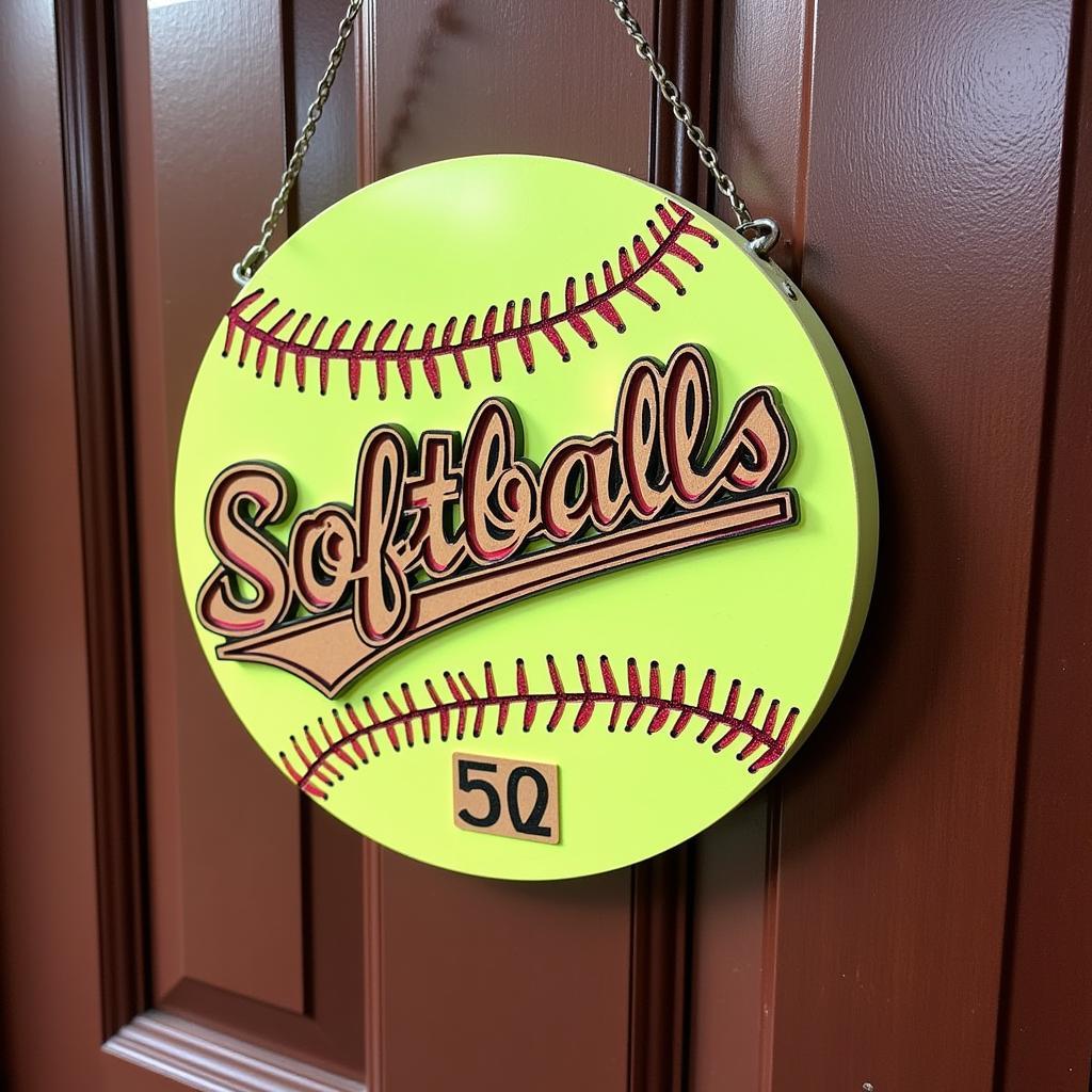 Custom Softball Door Signs