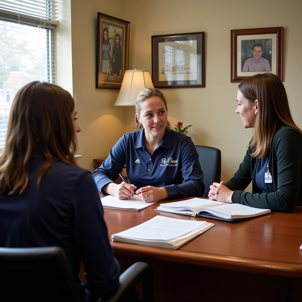 D1 Softball Coach Meeting with Recruit