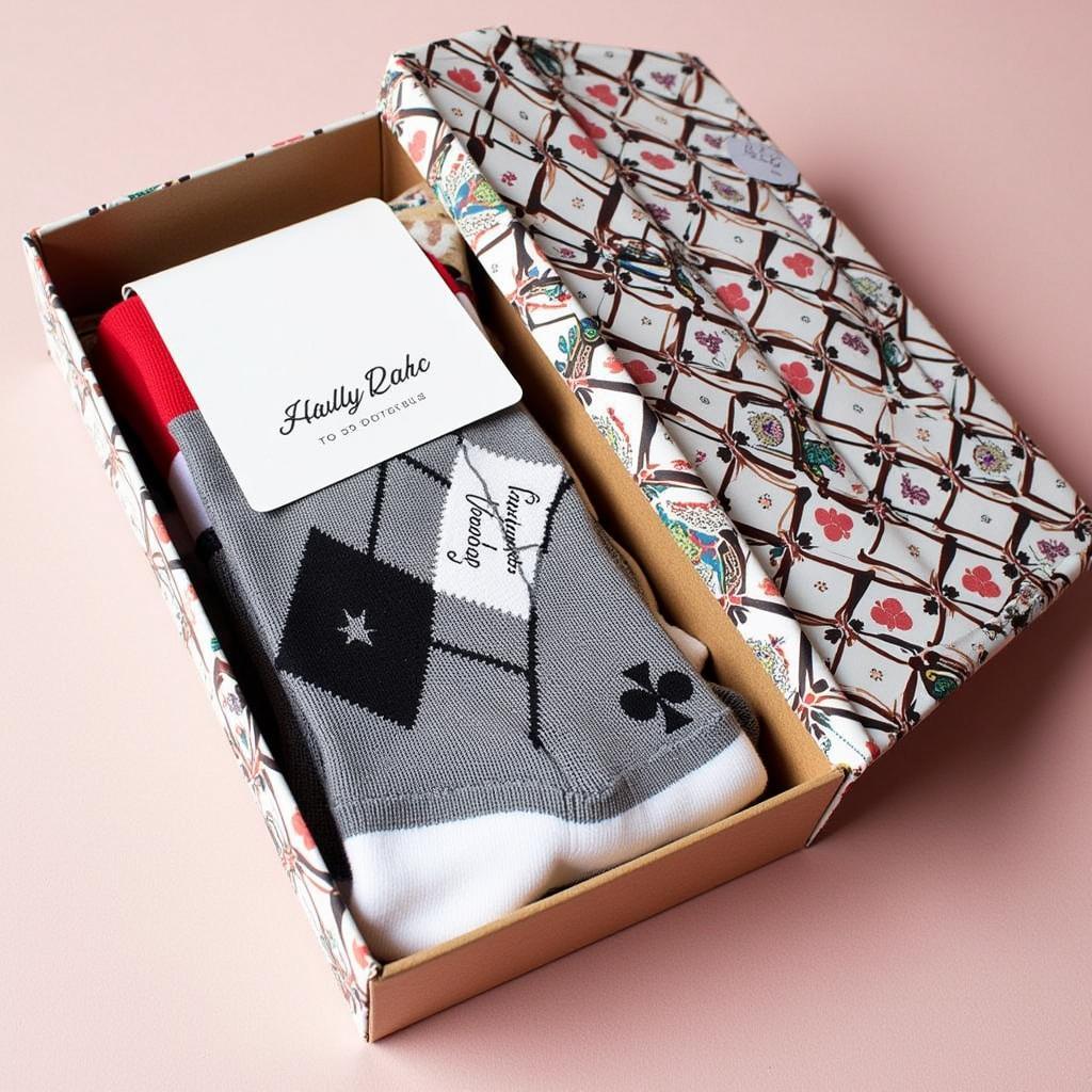 Deck of Cards Socks Gift Box